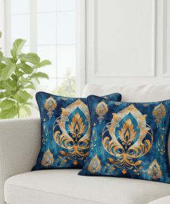 Ramazan Temalı Damask Kırlent Kumaşı 1