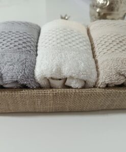 sepetli (3'lü) el ve mutfak havlusu 2