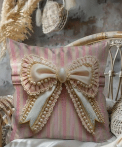 Pudra Çizgilerin İçinde 3 Boyutlu İnci Fiyonk Zarafeti 2