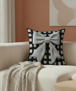 Siyah Üzerinde 3 Boyutlu Beyaz Zarafet 1