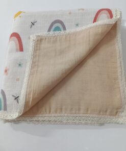 desenli müslin bebek battaniye (çift taraflı)1