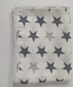 yıldız desenli bebek battaniye2